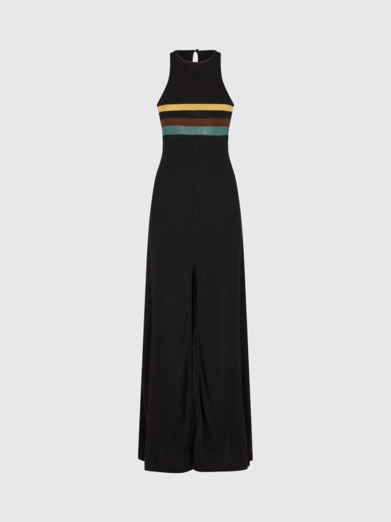 26SS 생로랑 롱 원피스 858656Y37NX 1051 Black - SAINT LAURENT