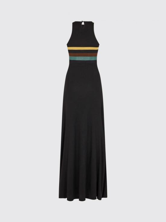 26SS 생로랑 롱 원피스 858656Y37NX 1051 Black - SAINT LAURENT