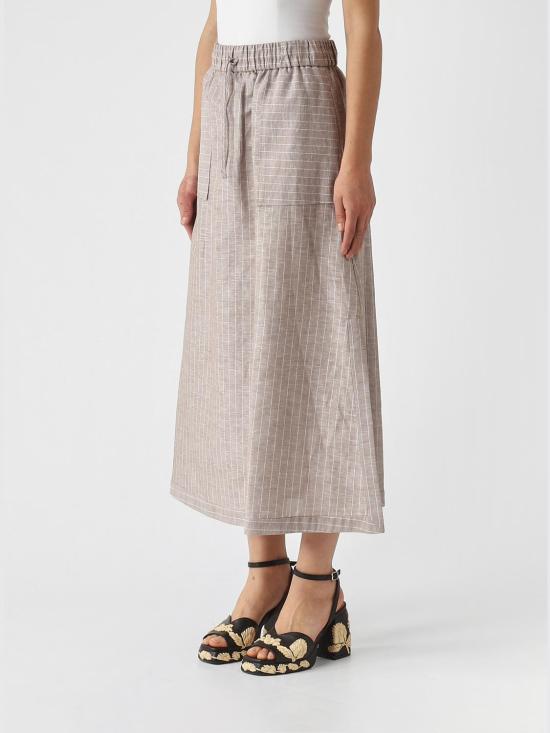26SS 막스마라 롱 스커트 2616101018600 004 Grey - MAX MARA