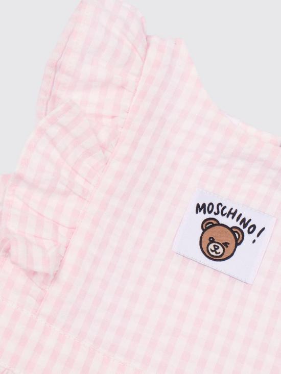 26SS [키즈] 모스키노 원피스 MDV0DCLZE10 82543 Pink - MOSCHINO