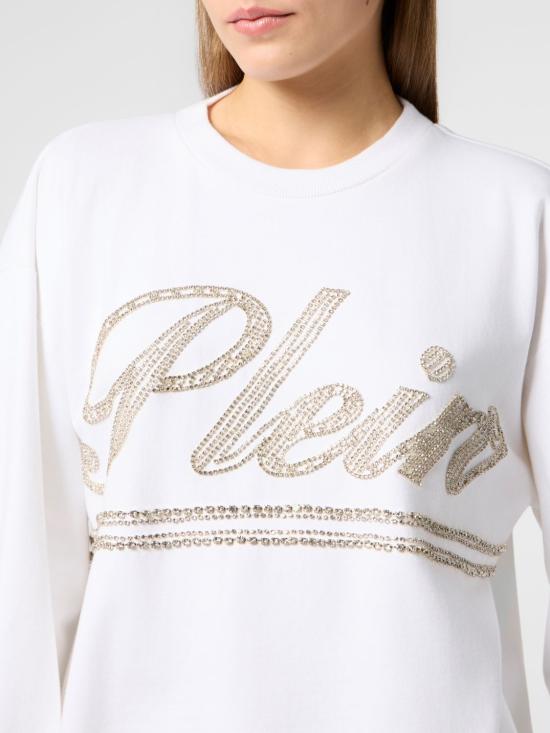 26SS 필립 플레인 스웨터 SAFCWJO1092PTE004N 01 White - PHILIPP PLEIN