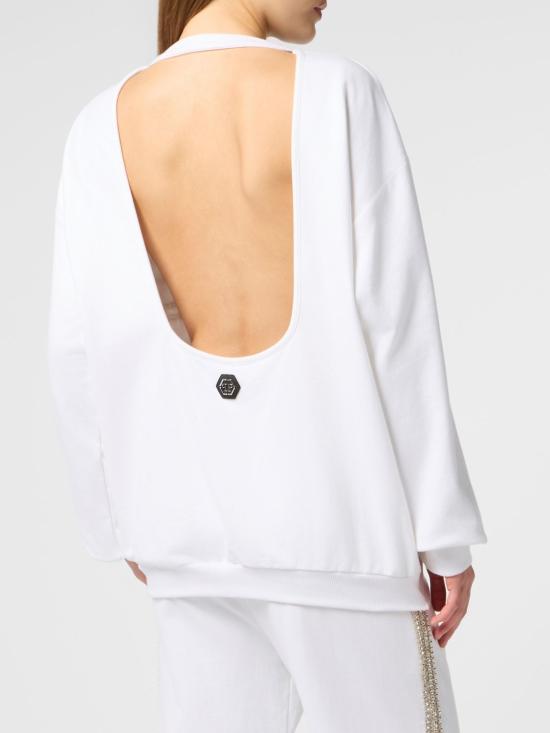 26SS 필립 플레인 스웨터 SAFCWJO1092PTE004N 01 White - PHILIPP PLEIN