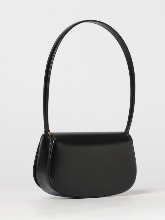 26SS 생로랑 박스 미니 볼테르 하프 문 숄더백 7796420SX0W 1000 Black - SAINT LAURENT