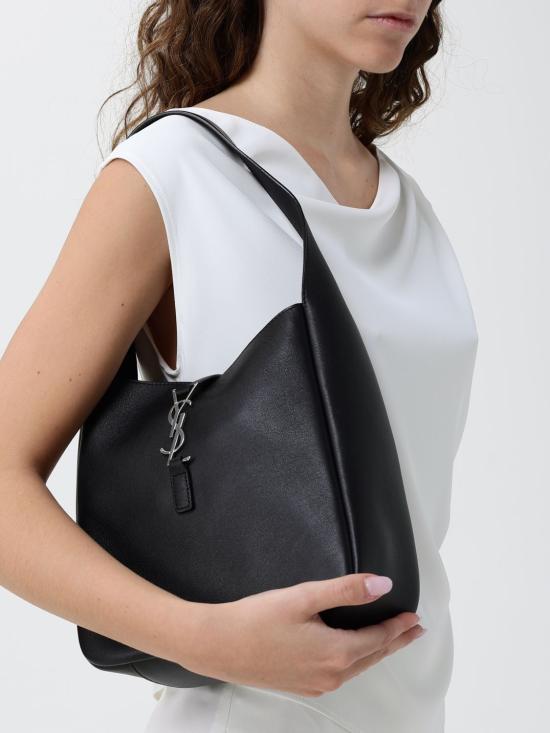 26SS 생로랑 LE 5 A 7 서플 스몰 그레인드 레더백 713938AACQG 1000 Black - SAINT LAURENT