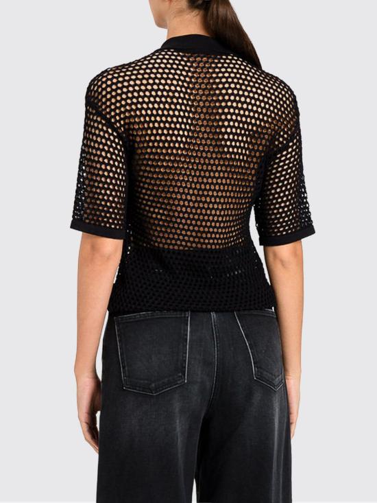 26SS 액티튜드 트윈세트 폴로 티셔츠 261AP3033 00006 Black - ACTITUDE TWINSET