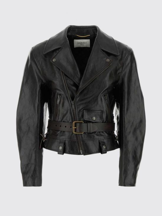 26SS 생로랑 가죽 자켓 865713YCVG2 2825 Brown - SAINT LAURENT