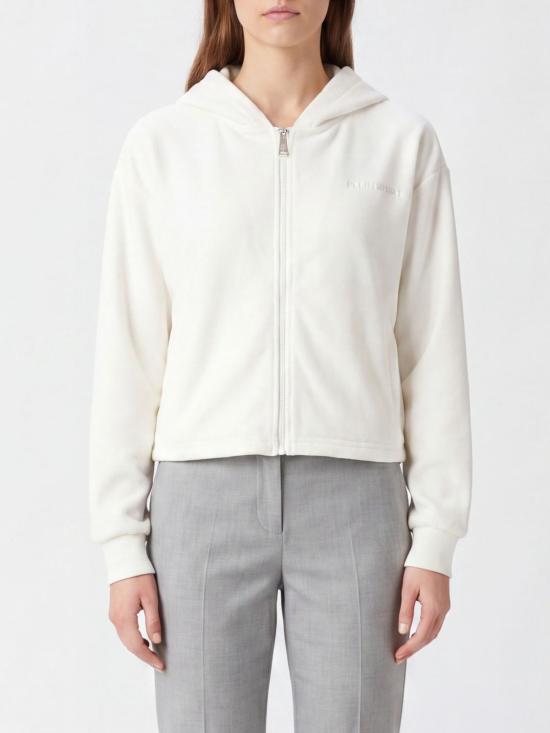 26SS 플레인스포츠 후드 티셔츠 FAECWJB1878STE003N 01OF White