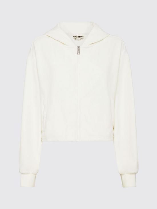 26SS 플레인스포츠 후드 티셔츠 FAECWJB1878STE003N 01OF White - PLEIN SPORT