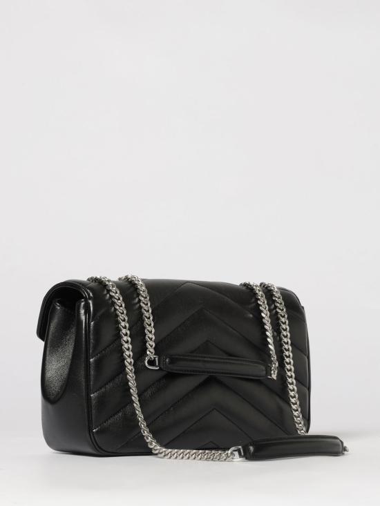 26SS 생로랑 루루 미디움 마테라쎄 램스킨 숄더백 801439AAE4Y 1000 Black - SAINT LAURENT