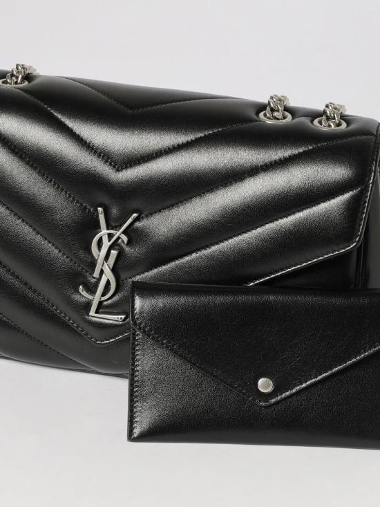 26SS 생로랑 루루 미디움 마테라쎄 램스킨 숄더백 801439AAE4Y 1000 Black - SAINT LAURENT