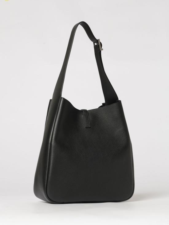 26SS 생로랑 LE 5 A 7 서플 라지 그레인드 레더백 753837AACQG 1000 Black - SAINT LAURENT