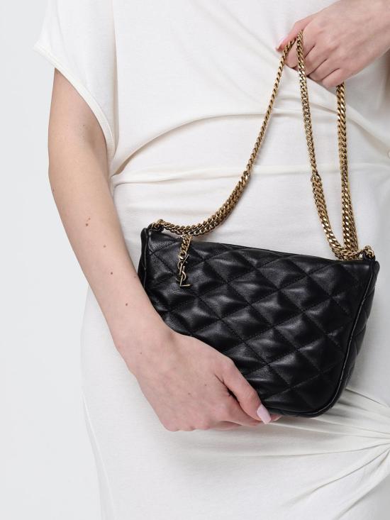 26SS 생로랑 숄더백 8631621EL07 1000 Black - SAINT LAURENT