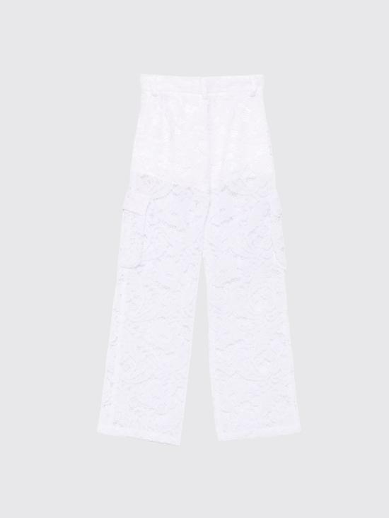 26SS [키즈] 미스블루마린 스트레이트 팬츠 BFPA0410RI009 0000 Yellow Cream - MISS BLUMARINE