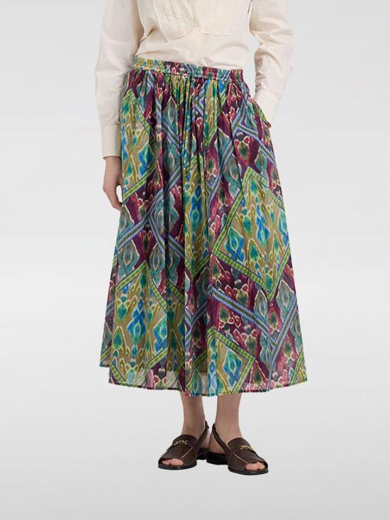 26SS 모모니 롱 스커트 261MMOSK00326107MO 8740 Turquoise