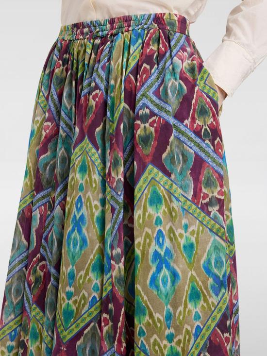 26SS 모모니 롱 스커트 261MMOSK00326107MO 8740 Turquoise - MOMONI