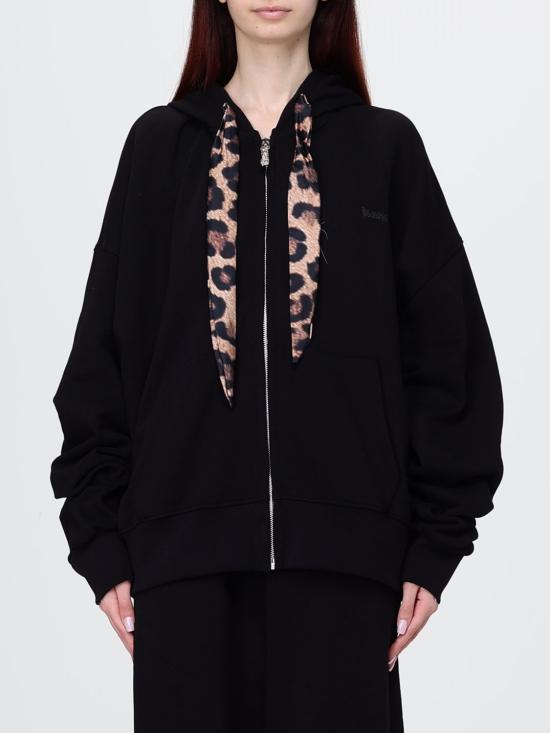 26SS 디스클레이머 후드 티셔츠 55643 NERO Black