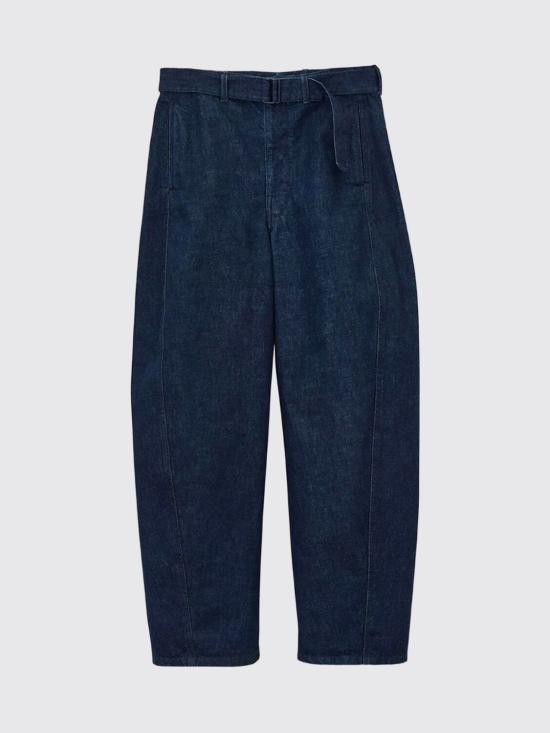 26SS 르메르 트위스트 벨티드 팬츠 PA326LD1056 BL760 Denim - LEMAIRE