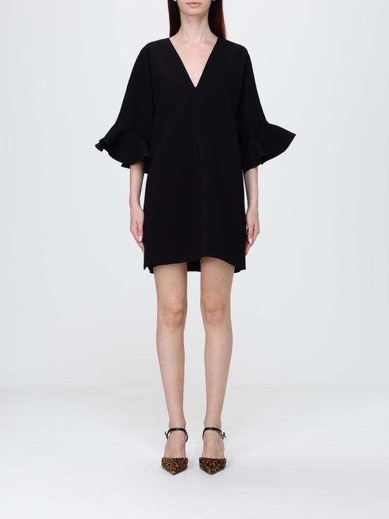 26SS 가니 미디 원피스 A1030171 099 Black