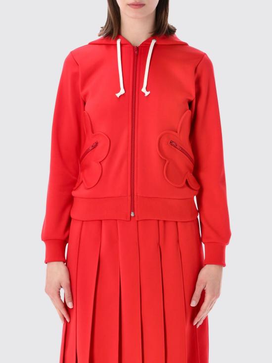 26SS 꼼데가르송 후드 티셔츠 NQT006 2 Red