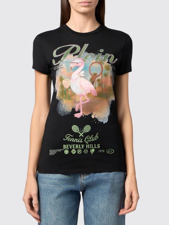 26SS 필립 플레인 반팔 티셔츠 PAFCWTK3955PJY002N 02 Black