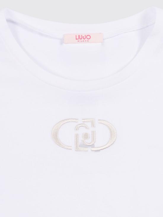 26SS [키즈] 리우조 티셔츠 GA6211JS003 C3877 White - LIU JO