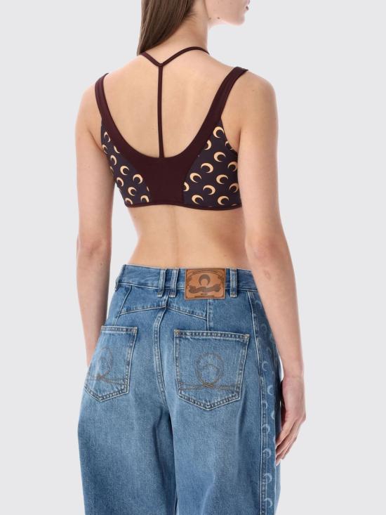 26SS 마린세르 민소매 티셔츠 WTO485ACJER0101 BR51 Burgundy - MARINE SERRE
