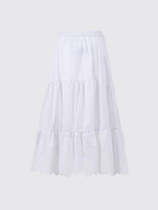 26SS [키즈] 에르마노 설비노 스커트 Z1G7087970 0099 White - ERMANNO SCERVINO