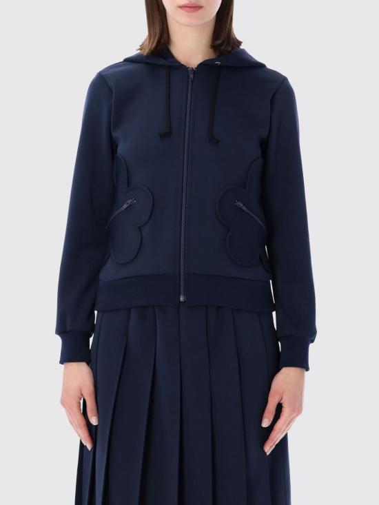 26SS 꼼데가르송 후드 티셔츠 NQT006 1 Navy