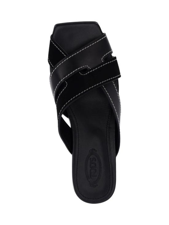 26SS 토즈 레더 크로스 스트랩 샌들 XXW99L0JY50V1SB999 Black - TODS