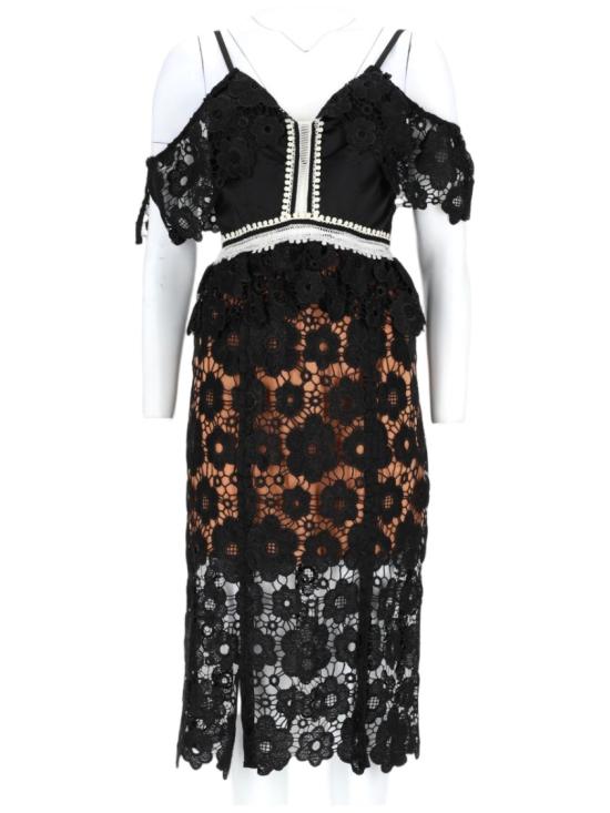  Nj Couture 미디 원피스 UN6070 NERO Black