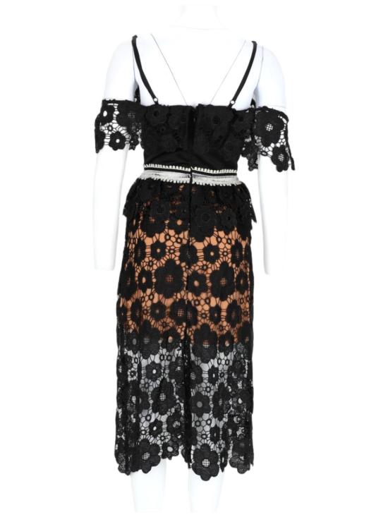  Nj Couture 미디 원피스 UN6070 NERO Black - NJ COUTURE