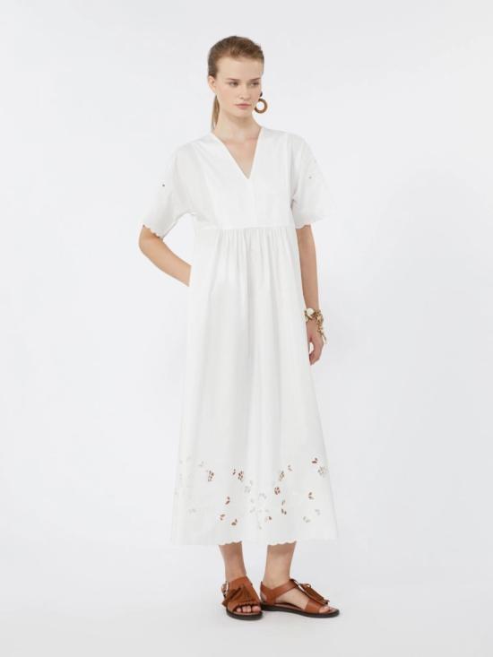 26SS 막스마라 미디 원피스 2615621092600014 White - MAX MARA