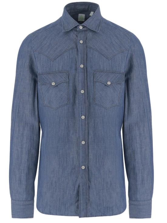 26SS 피나모레 데님 셔츠 C0724D11 Blue