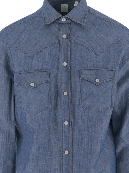 26SS 피나모레 데님 셔츠 C0724D11 Blue - FINAMORE