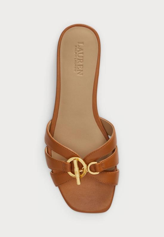 26SS 랄프 로렌 뮬/슬리퍼 802982875006 Brown - RALPH LAUREN