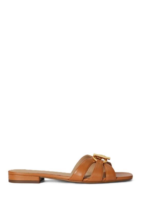 26SS 랄프 로렌 뮬/슬리퍼 802982875006 Brown