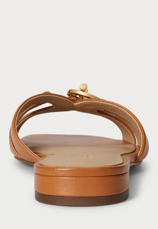 26SS 랄프 로렌 뮬/슬리퍼 802982875006 Brown - RALPH LAUREN