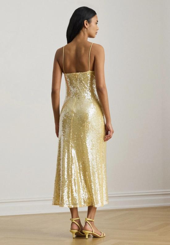 26SS 랄프 로렌 롱 원피스 253P08931001 Gold - RALPH LAUREN