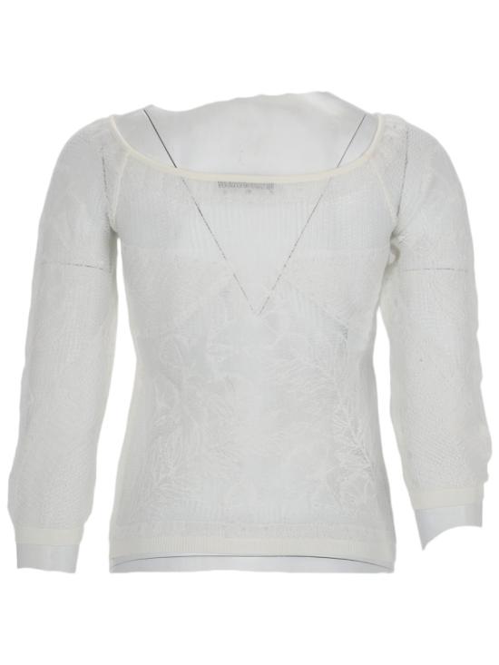  알베르타 페레티 긴팔 티셔츠 0909 0104V0002 White - ALBERTA FERRETTI