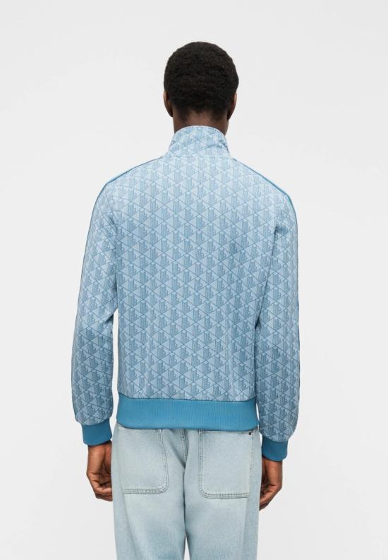 26SS 라코스테 모노그램 집업 스웨트셔츠 SH13681QI Blue - LACOSTE