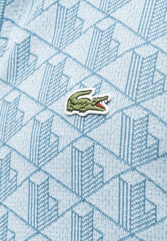26SS 라코스테 모노그램 집업 스웨트셔츠 SH13681QI Blue - LACOSTE