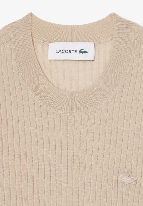 26SS 라코스테 반팔 티셔츠 AF4146X6F Neutrals - LACOSTE