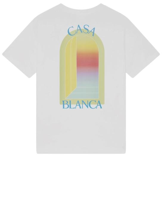 26SS 카사블랑카 반팔 티셔츠 MSP26JTS00113 White - CASABLANCA