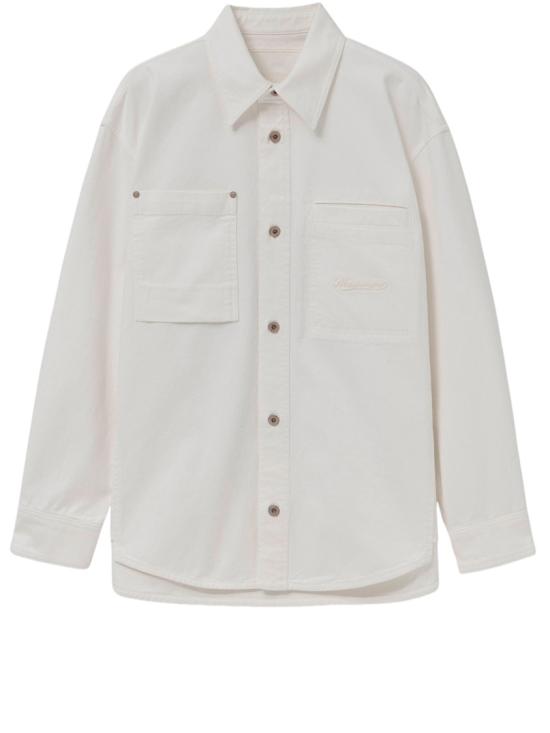 26SS 우영미 데님 셔츠 W261SH26881I White