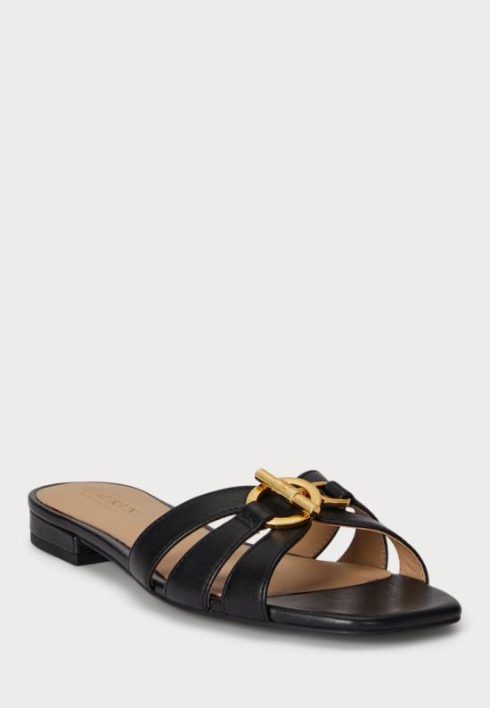 26SS 랄프 로렌 뮬/슬리퍼 802982875002 Black - RALPH LAUREN