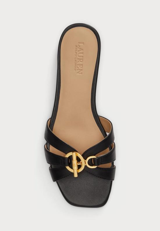 26SS 랄프 로렌 뮬/슬리퍼 802982875002 Black - RALPH LAUREN