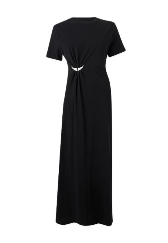26SS 자딕앤볼테르 롱 원피스 JWDR01133BLACK Black