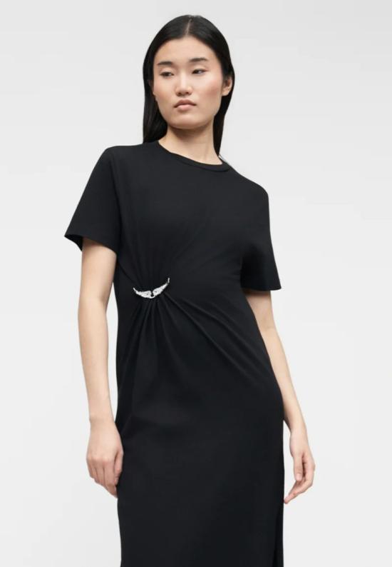 26SS 자딕앤볼테르 롱 원피스 JWDR01133BLACK Black - ZADIG & VOLTAIRE