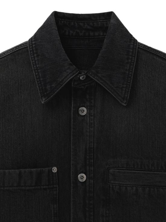 26SS 우영미 데님 셔츠 W261SH27970B Black - WOOYOUNGMI