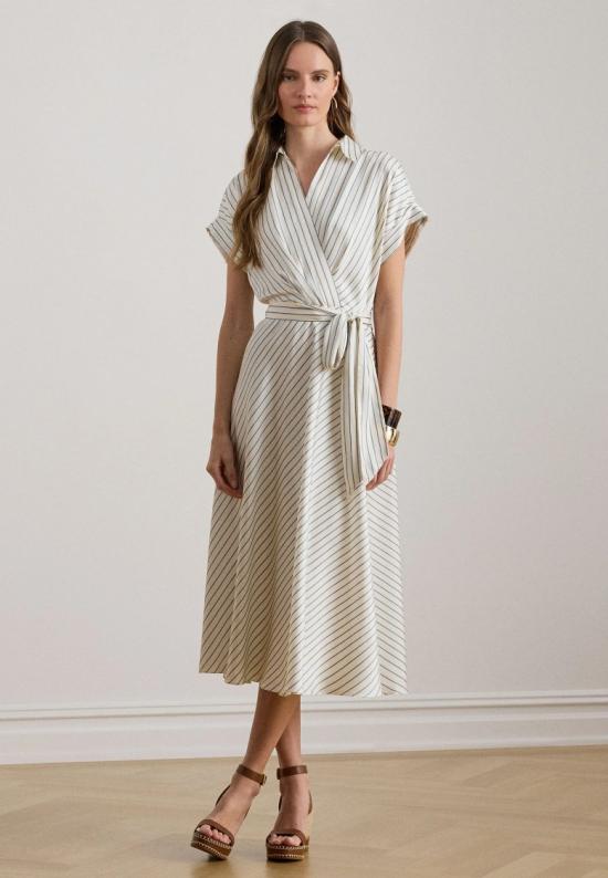 26SS 랄프 로렌 미디 원피스 200P08876001 Neutrals - RALPH LAUREN